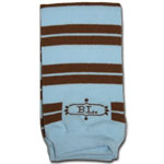 babylegs blue/brown striped leg warmers